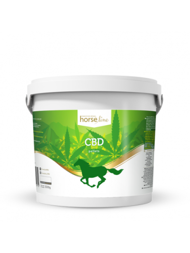 HorseLinePro CBD suplement na niwelowanie stresu dla koni , opakowanie 2.5 kg