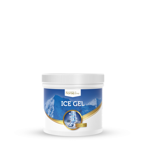 HorseLinePRO IceGel Wcierka regeneracyjno-chłodząca na obrzęki dla koni pojemność 650 ml