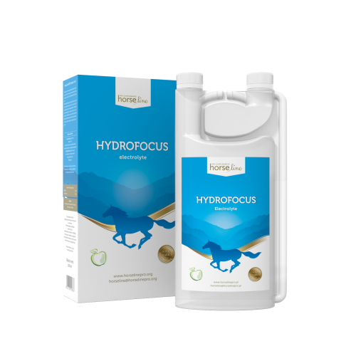 Elektrolity dla koni podnoszące wytrzymałość HorseLinePRO HydroFocus 1 l