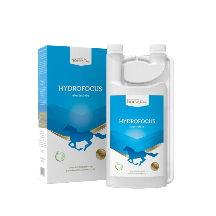 Elektrolity dla koni podnoszące wytrzymałość HorseLinePRO HydroFocus 1 l