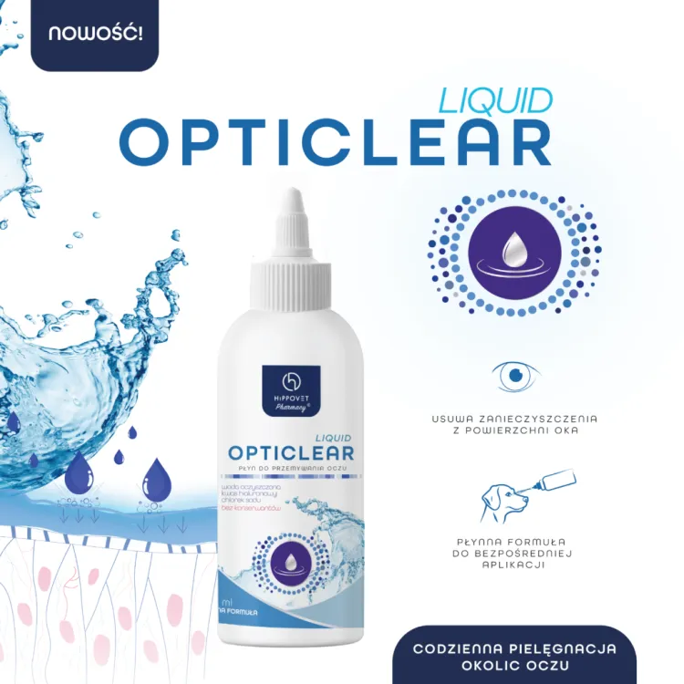 OptiClear Liquid płyn do przemywania oczu dla zwierząt