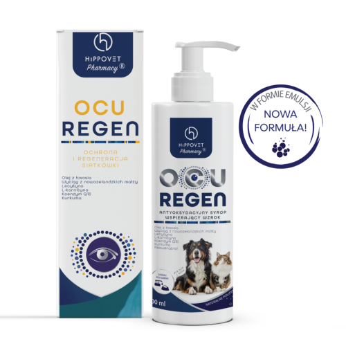 Hippovet Pharmacy OcuRegen antyoksydacyjna emulsja wspierająca wzrok u koni