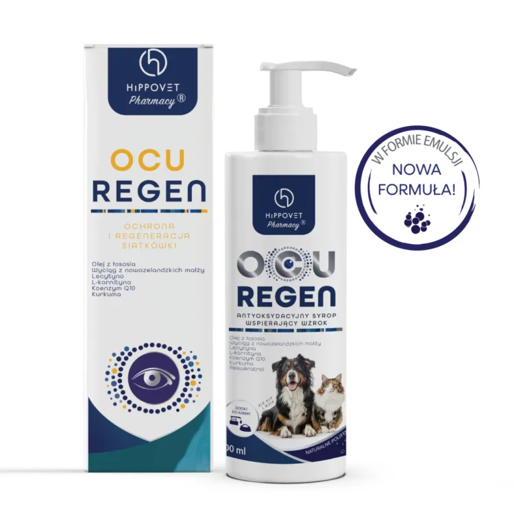 Hippovet Pharmacy OcuRegen antyoksydacyjna emulsja wspierająca wzrok u koni