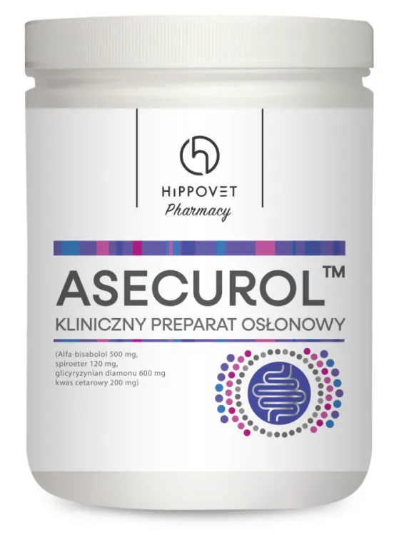 ASECUROL kliniczny preparat osłonowy na wrzody dla koni opakowanie 1kg
